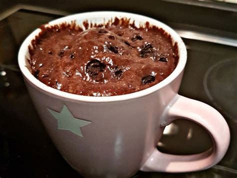 Nutella Tassenkuchen in Tasse, warm serviert
