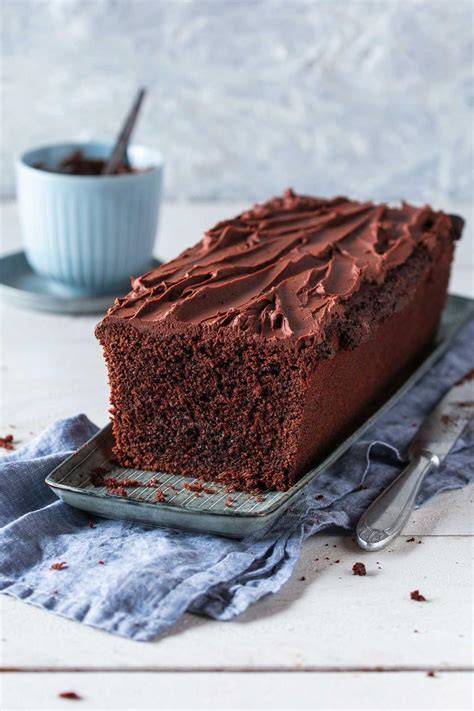 Nutella-Kuchen angeschnitten, Detailansicht