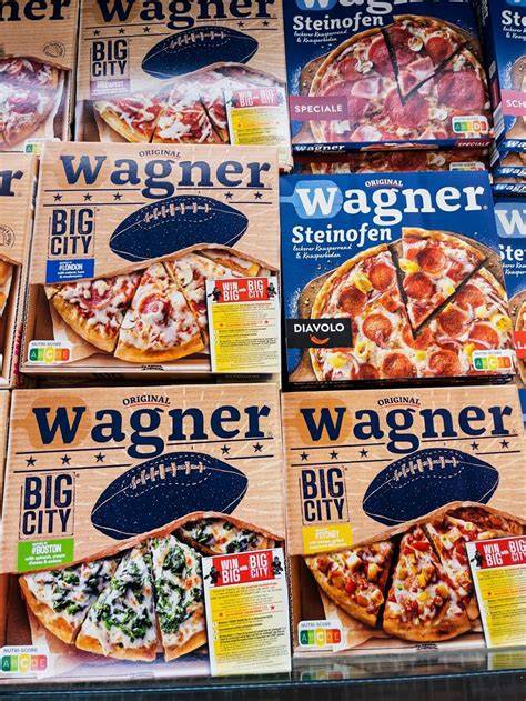 Nutri-Score von Tiefkühlpizza verschiedener Marken