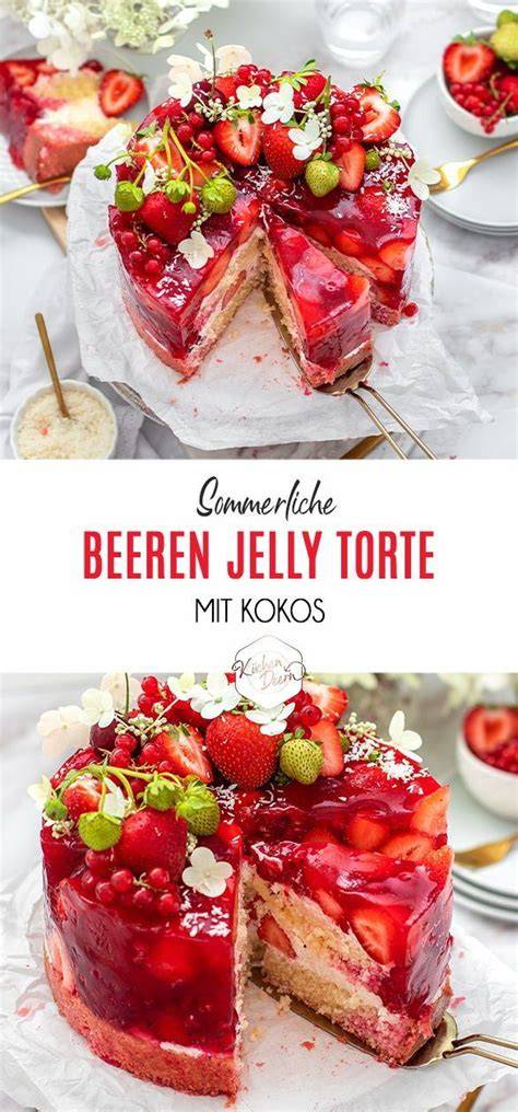 Obst Gelee Torte und Jelly Cake Trend