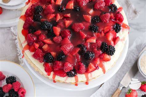 Obstkuchen mit leichter Buttercreme