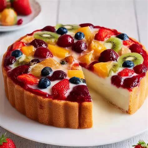 Obstkuchen mit saisonalem Obst