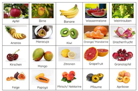 Obstsorten für kalorienarme Marmelade - Übersicht