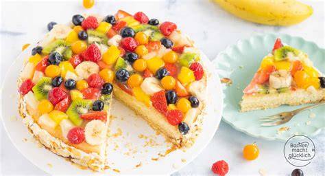 Obsttorte und andere Kuchen auf Mürbeteig-Vollkornboden