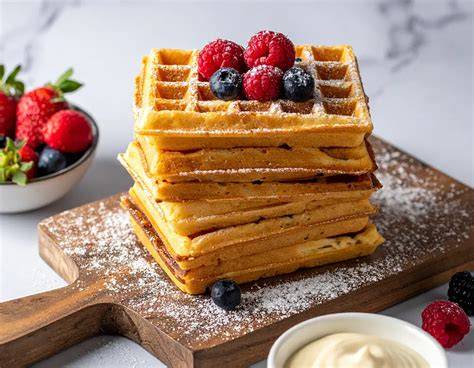 Obstwürfel im Waffelteig