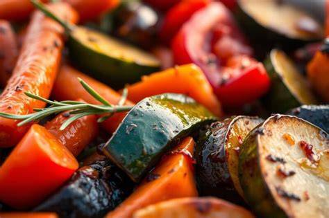 Ofengemüse mit Karotten und Zucchini
