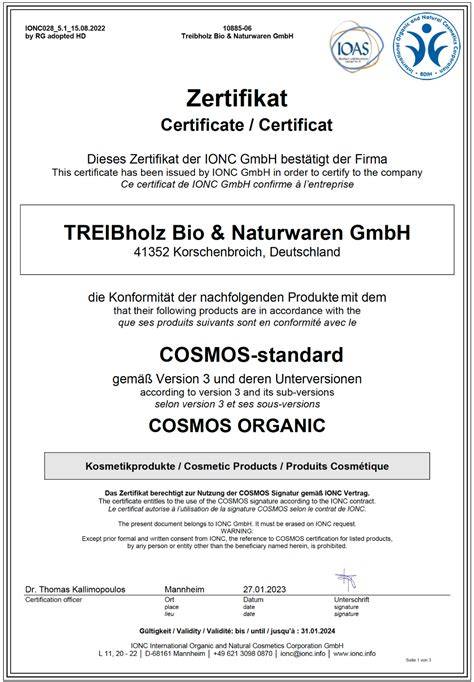 Offizielle Zertifikate und Siegel für Wicklein Qualität