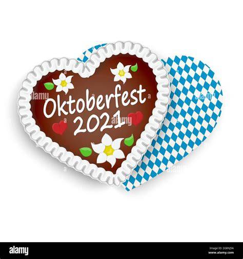 Oktoberfest-Szene mit Lebkuchenherz
