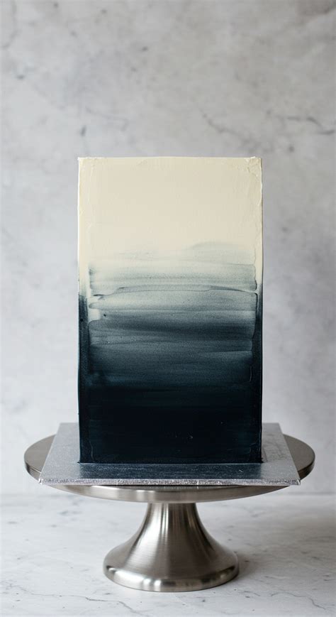 Ombré Fondant Dekoration - Farbverlauf auf Torten