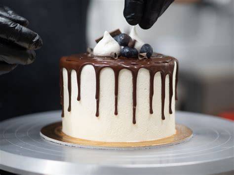 Ombré-Effekt und Drip Cake Technik, Fotoserie