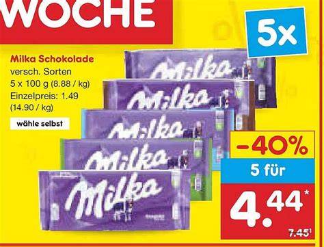 Online-Bestellung von Schokolade bei Netto Marken-Discount