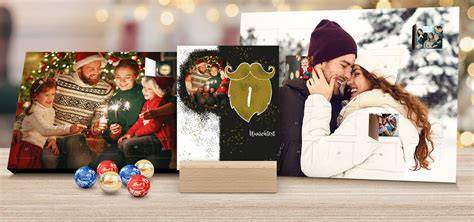 Online-Konfigurator für personalisierte Foto-Adventskalender mit Marzipan
