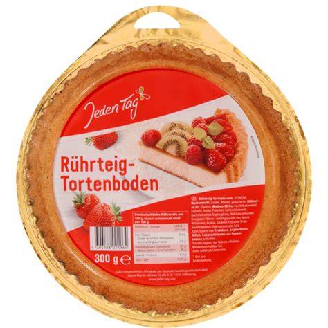 Optimal verpackter Tortenboden in verschiedenen Lagerbehältern