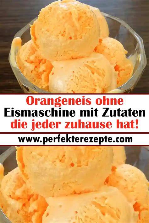 Orangen aufgeschnitten und Eismaschine