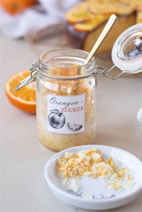 Orangen und Orangenzucker - verschiedene Anwendungsbeispiele