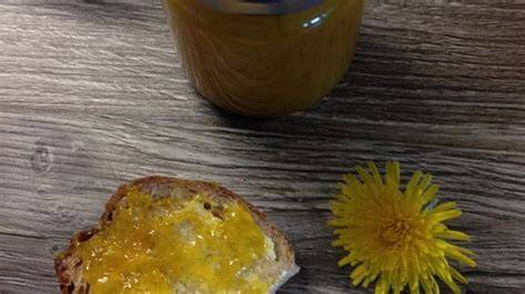 Orangen-Löwenzahn Marmelade auf Brot und als Tee-Verfeinerung
