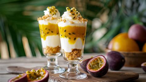 Orangen-Maracuja-Bavarois mit Geleeschicht