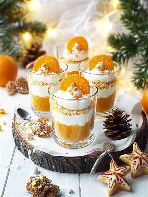 Orangencreme im Glas mit Schokoladenraspeln dekoriert