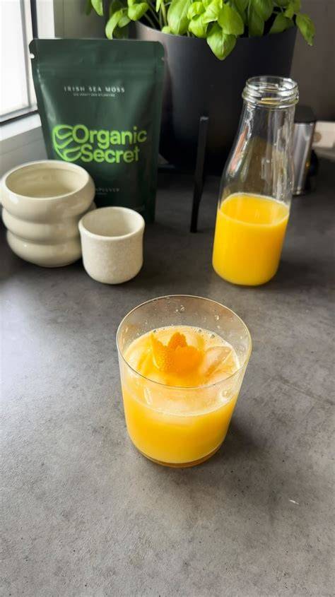Orangendessert mit Irish Moss Gel für gesunde Genießer