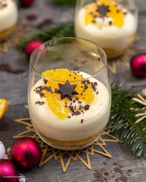 Orangenkompott und Orangencreme