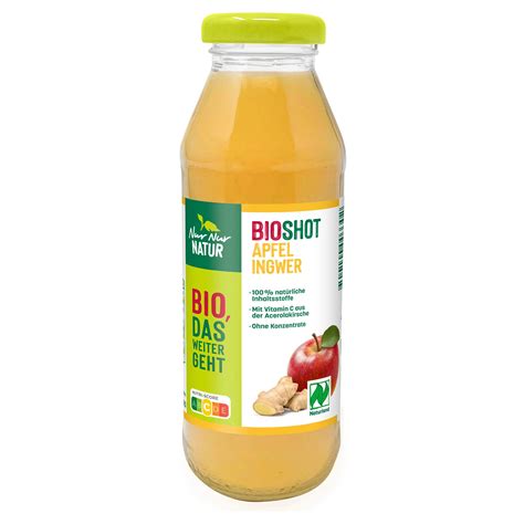 Orangensaftflasche NUR NUR NATUR mit Bio-Siegel