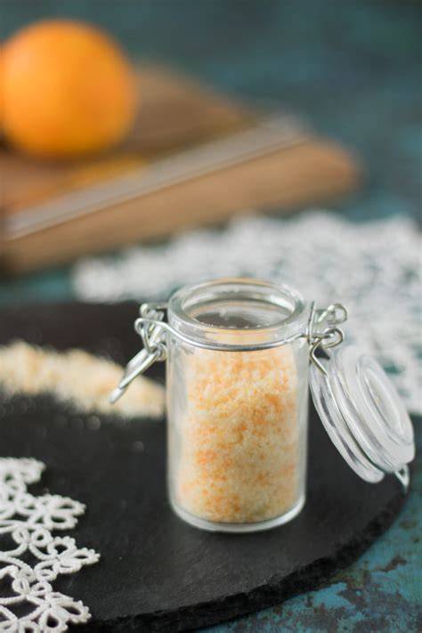 Orangenzucker im Glas als Geschenk aus der Küche