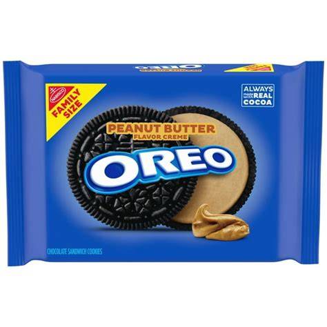 Oreo Erdnussbutter Creme Sandwich Cookies - Produktabbildung und Füllung