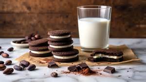 Oreo Kekse, Schokoladenüberzug, klassische Darstellung
