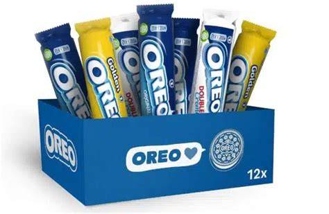 Oreo Packungen verschiedener Sorten und Größen