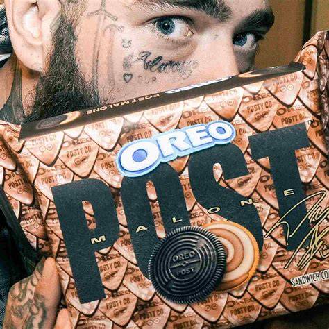 Oreo Post Malone Swirled Creme und Prägungen