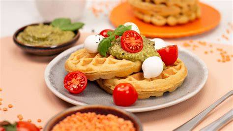 Orientalische Gewürze für rote Linsen Waffeln