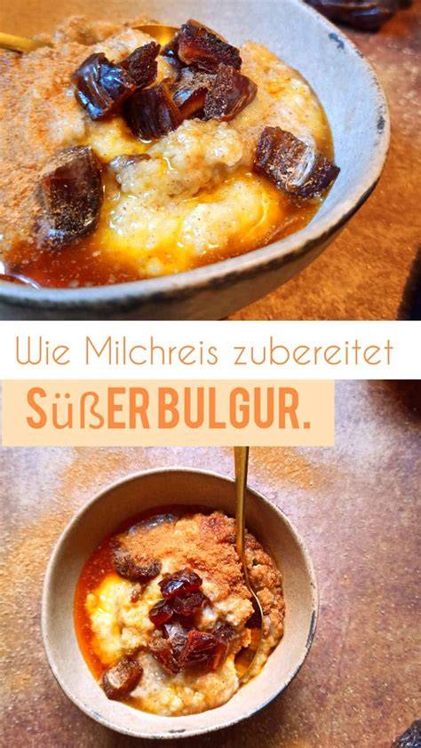 Orientalisches Frühstück mit Bulgur, Zimt und Zucker
