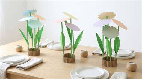Origami-Lilien für Tischdeko