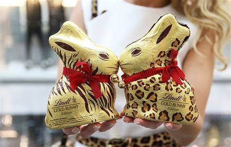 Osterfest und Lindt Goldhase in der Familie