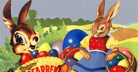 Osterhase Geschichte alte Werbung