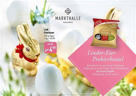 Osterhasen-Schokoladenangebot