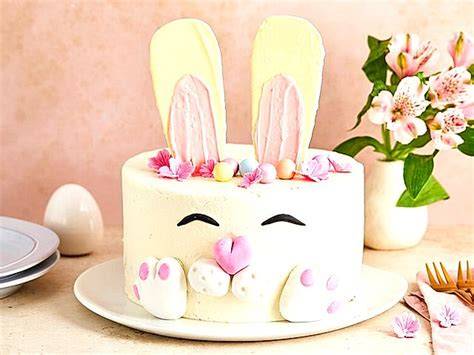 Osterhasen-Torte mit Fondant Schritt-für-Schritt aufschichten und füllen