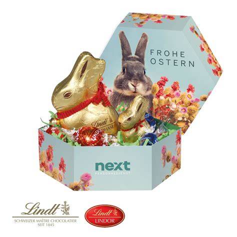 Osternest mit Lindt Eierpackung