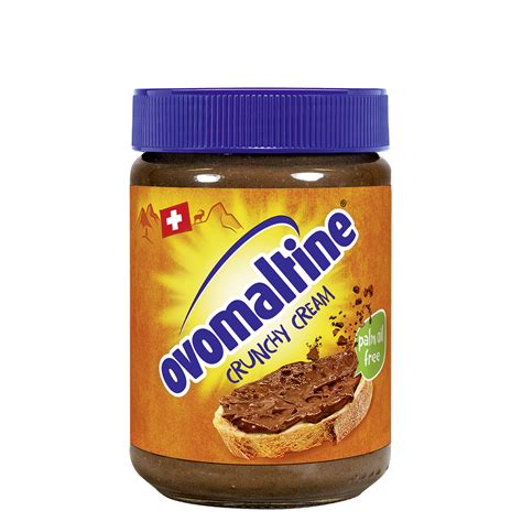Ovomaltine Crunchy Cream Glas auf Brot