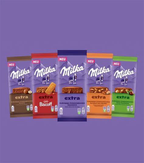 POS-Zweitplatzierung und Kampagnenmaterial für Milka EXTRA