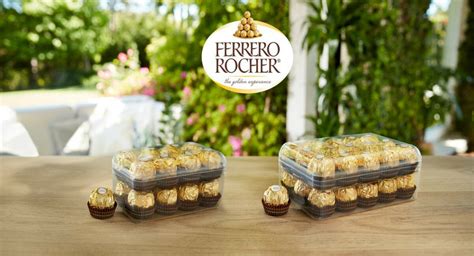 Packaging und verschiedene Ferrero Rocher Schokoladensorten