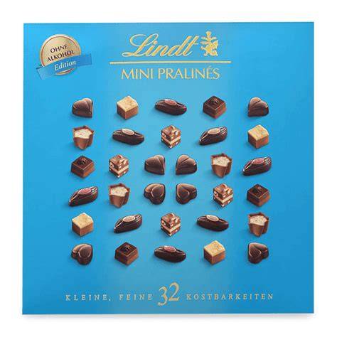 Packshot Lindt Mini Pralinés ohne Alkohol