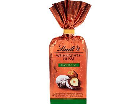 Packshot Lindt karamellisierte Haselnüsse