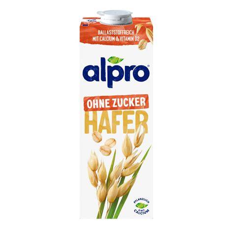 Packung Alpro Hafermilch ohne Zucker
