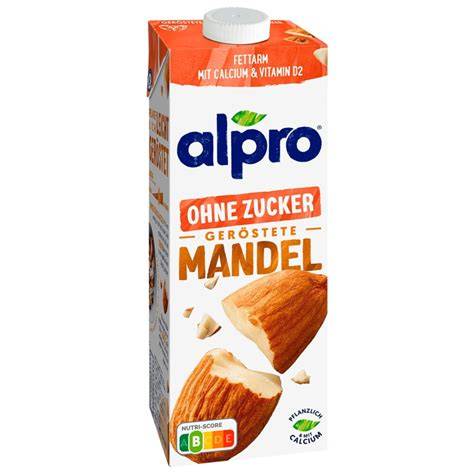 Packung Alpro Mandelmilch ohne Zucker