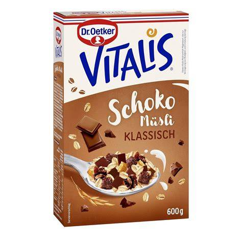 Packung Dr. Oetker Vitalis Schoko-Müsli