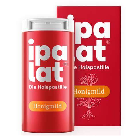 Packung Ipalat Honigmild Halspastillen und Dosis