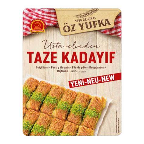 Packung Kadayif, Pistaziencreme und Schokolade - Einkaufstipps