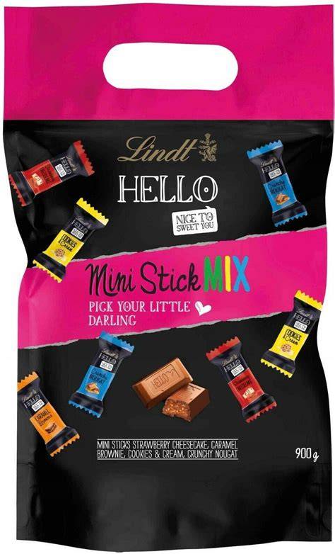 Packung Lindt Hello Mini Stick Mix 900g