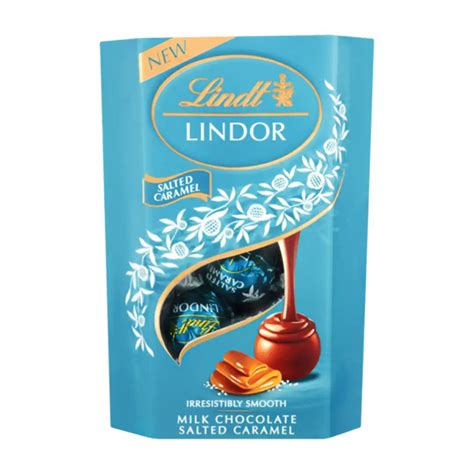 Packung Lindt Lindor Salted Caramel Kugeln